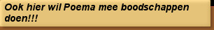 Ook hier wil Poema mee boodschappen doen!!!