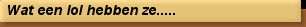 Wat een lol hebben ze.....