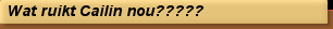 Wat ruikt Cailin nou?????