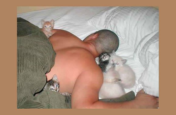 Lekker warm in bed....