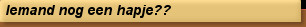 Iemand nog een hapje??