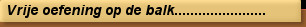 Vrije oefening op de balk.......................